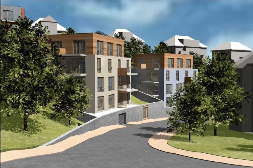 Квартиры в жилом комплексе на этапе строительства - Прага 5