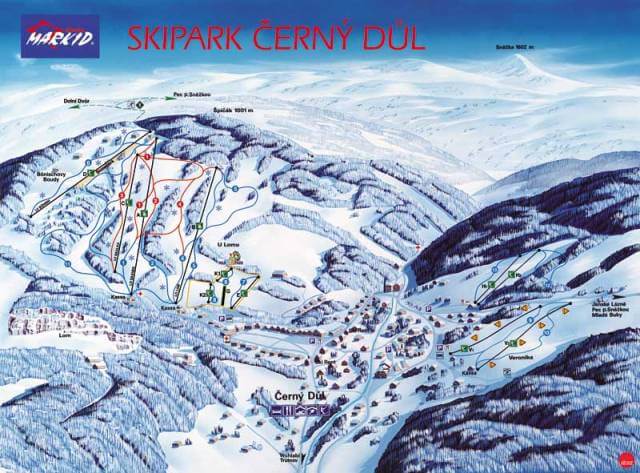 Черный Дул, Чехия Горнолыжный курорт Чехии