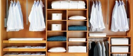 Благодаря оптимальному проекту внутреннего оснащения шкафа в нем можно наглядно и практично разместить все необходимое