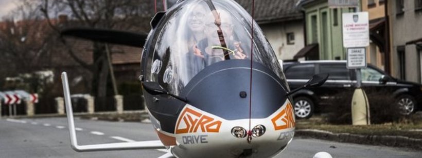 В Чешской Республике гироплану разрешили ездить по улицам наравне с обычными машинами